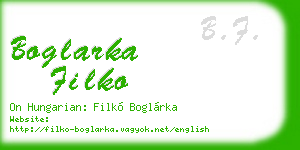 boglarka filko business card