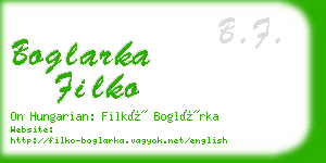 boglarka filko business card